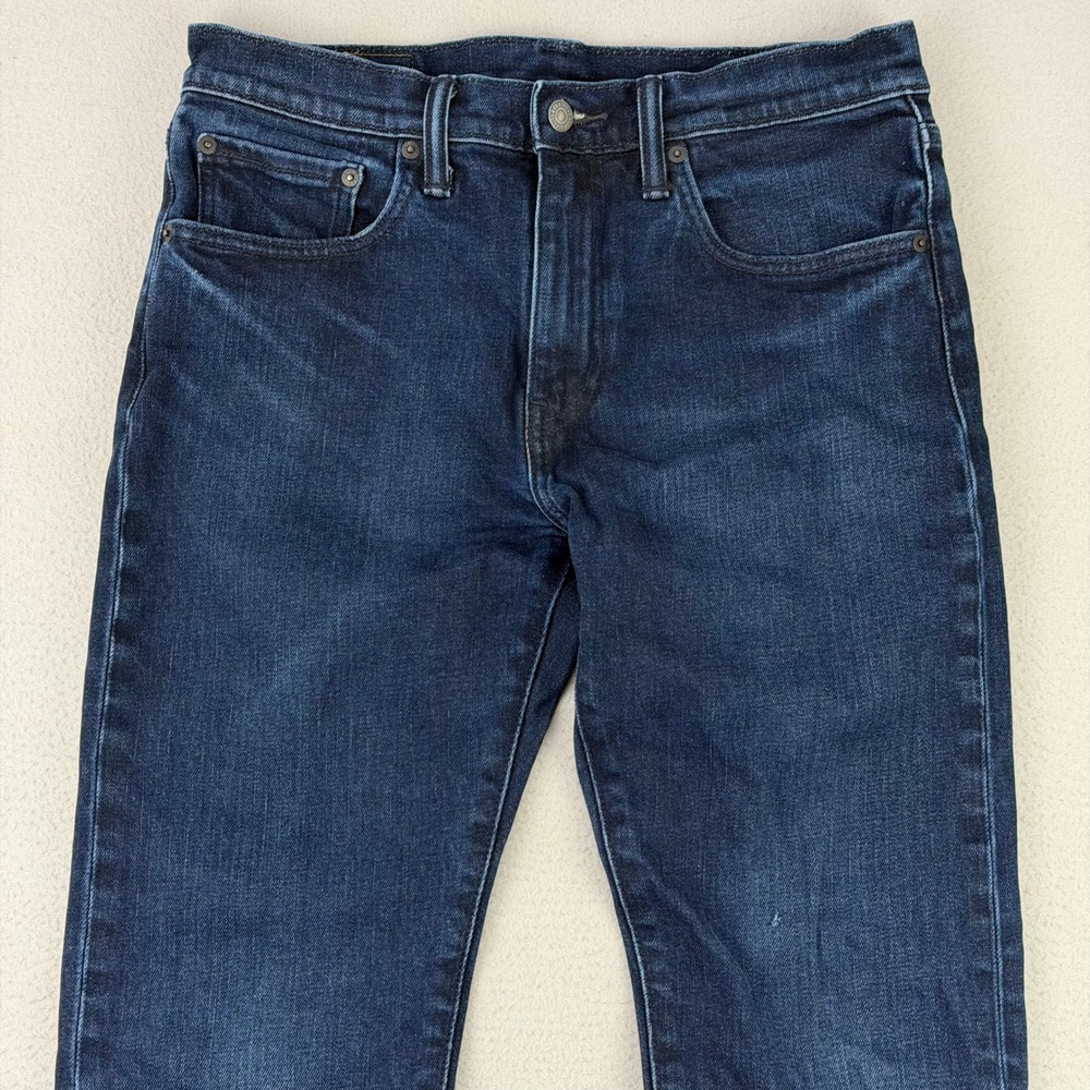 Levi's Jeans 502‎ Men 31x32 Dark Wash Denim Regular Tapered Leg Stretch Workwear